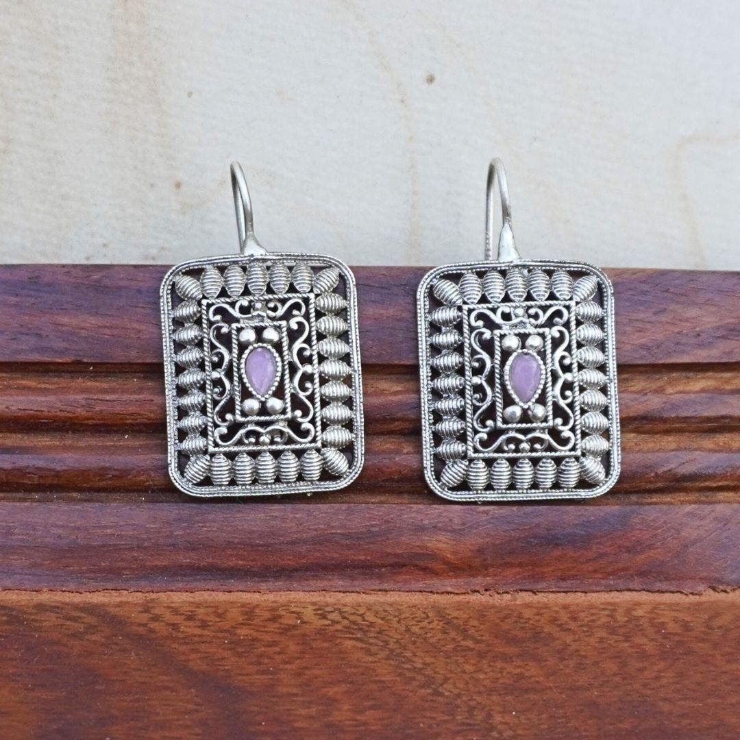 Pink Raaya Studs