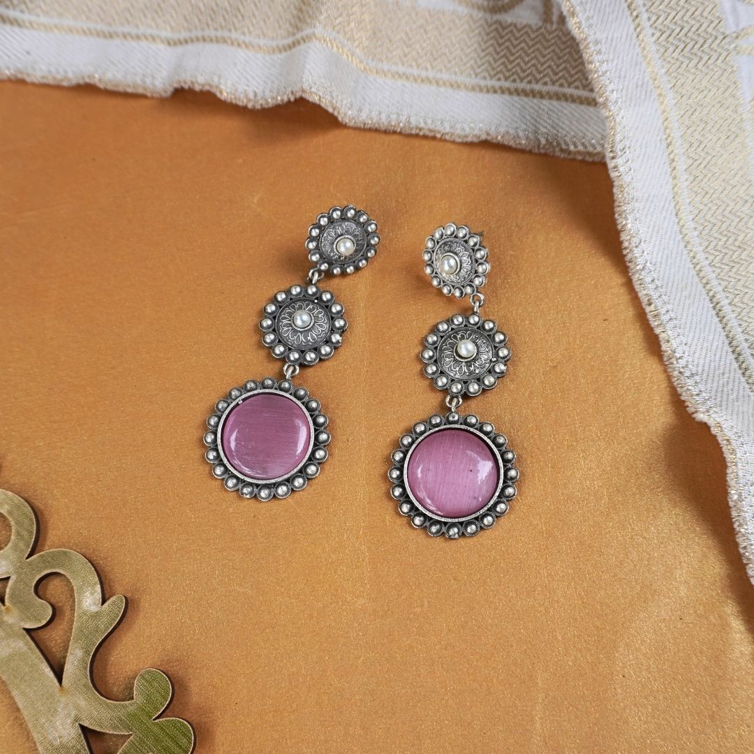 Pink Gauri Danglers