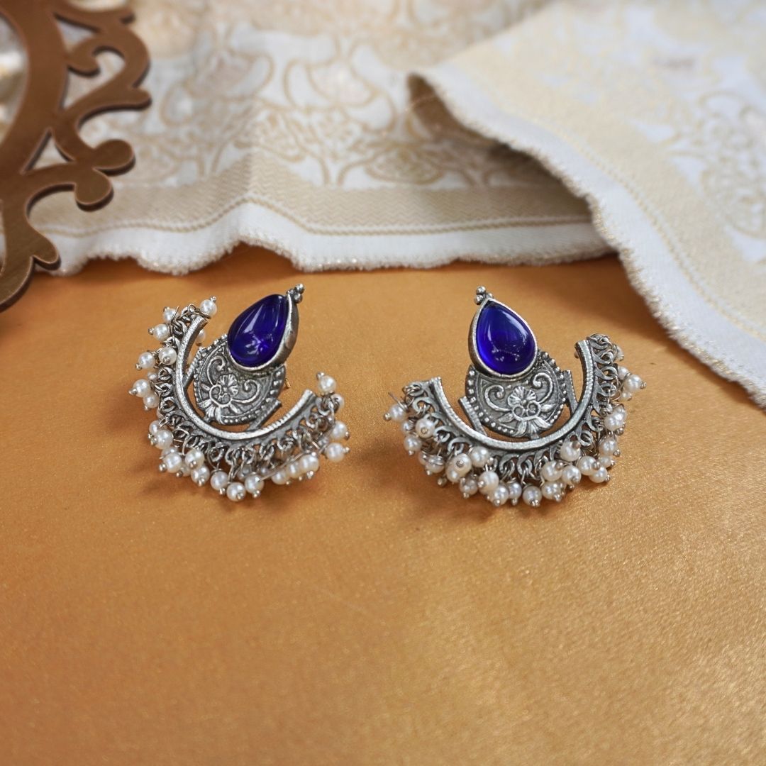 Blue Durga Studs