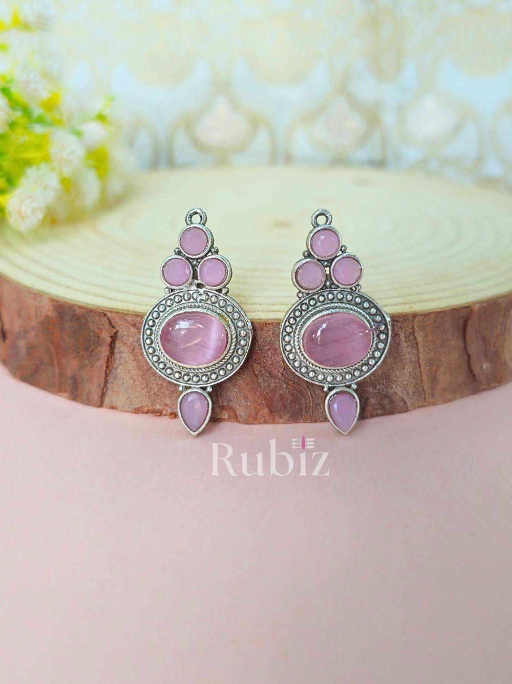 Pink Ishita Studs