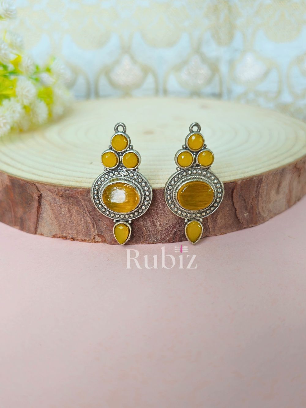 Yellow Ishita Studs