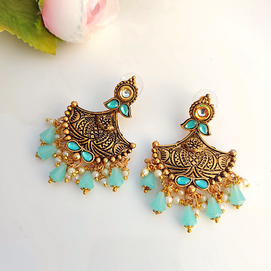 Turquoise Ishani Danglers