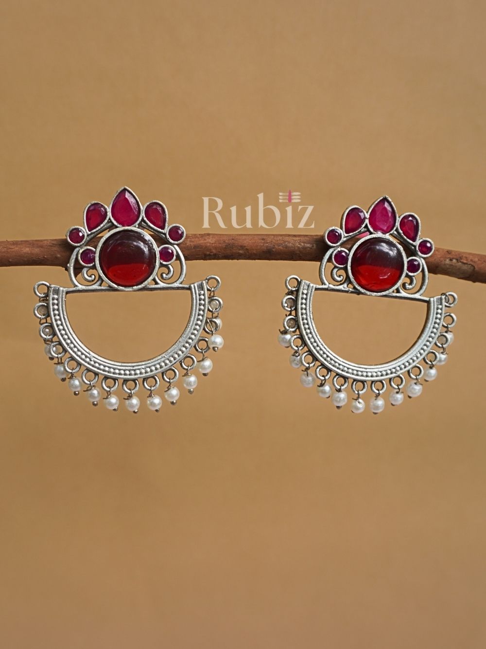 Red Yuvika Danglers
