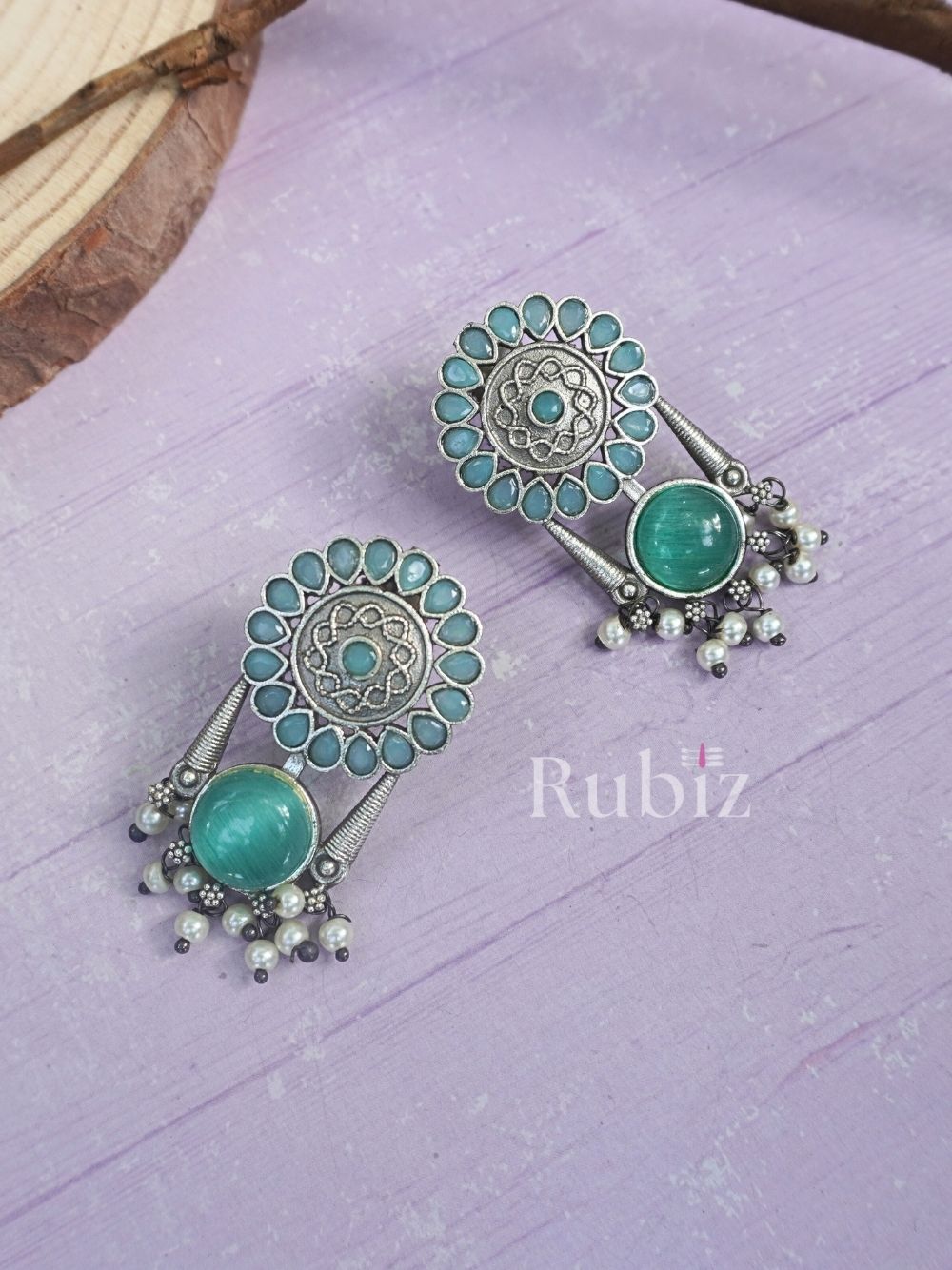 Blue Khushi Danglers