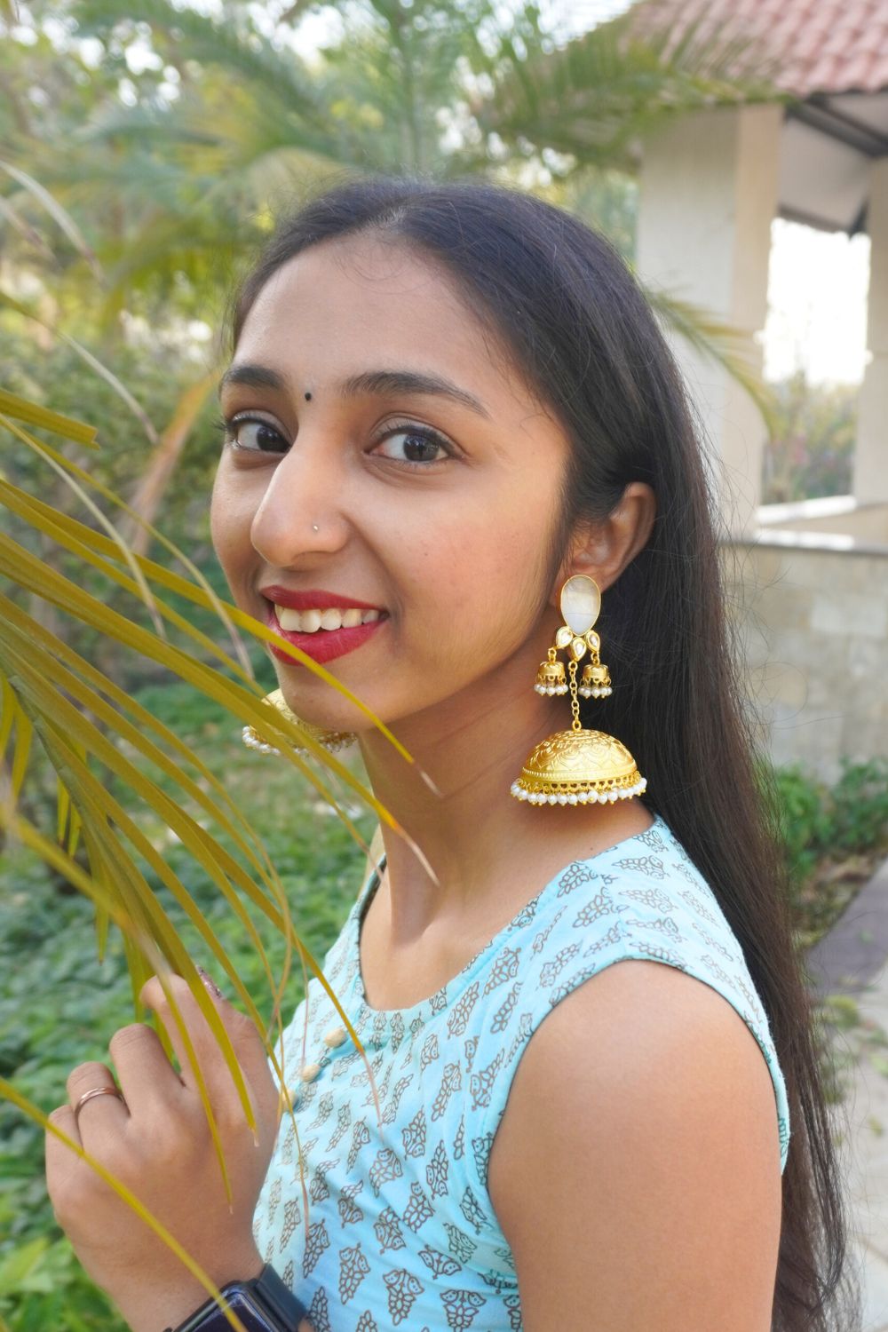 Ivory Vaidehi Jhumkas