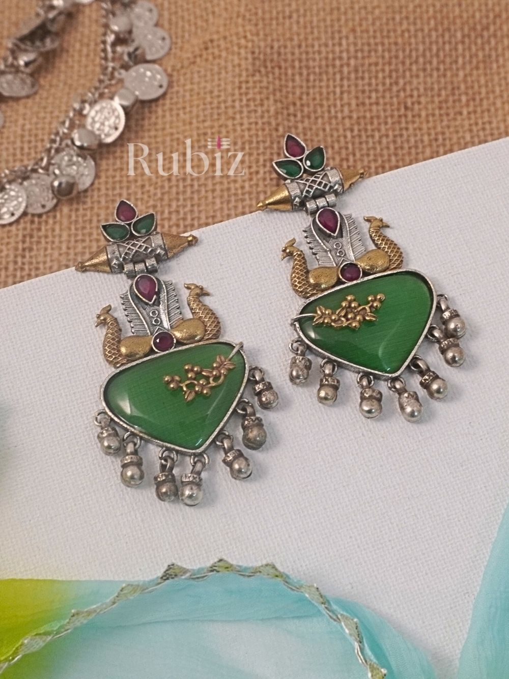 Emerald Sunanya Danglers