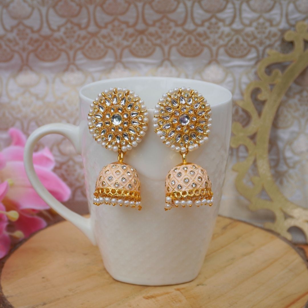 Ivory Komal Jhumkas