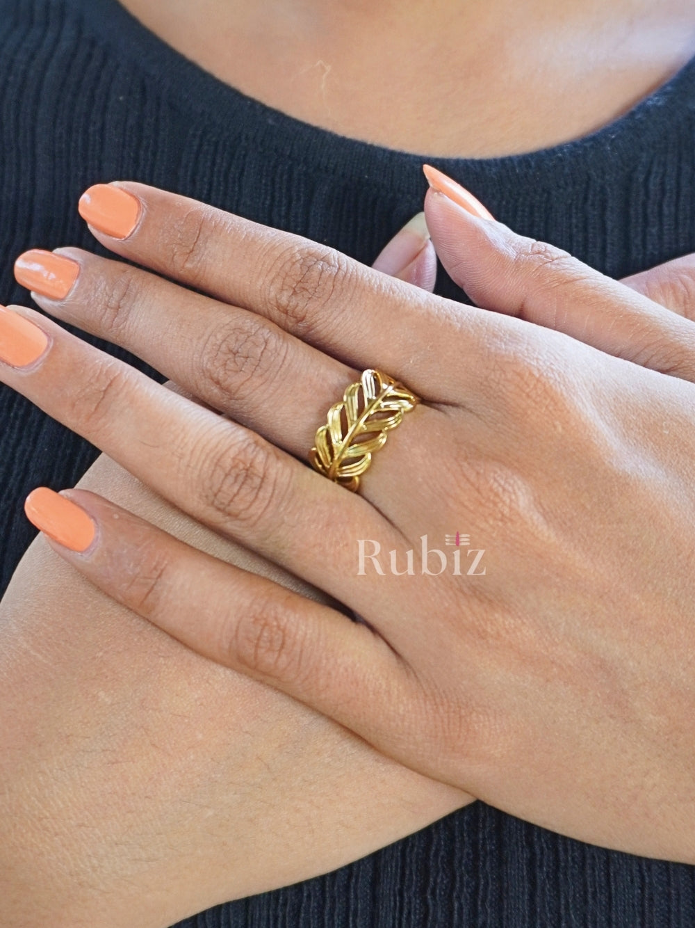 Leafy Affair Adjustable Ring