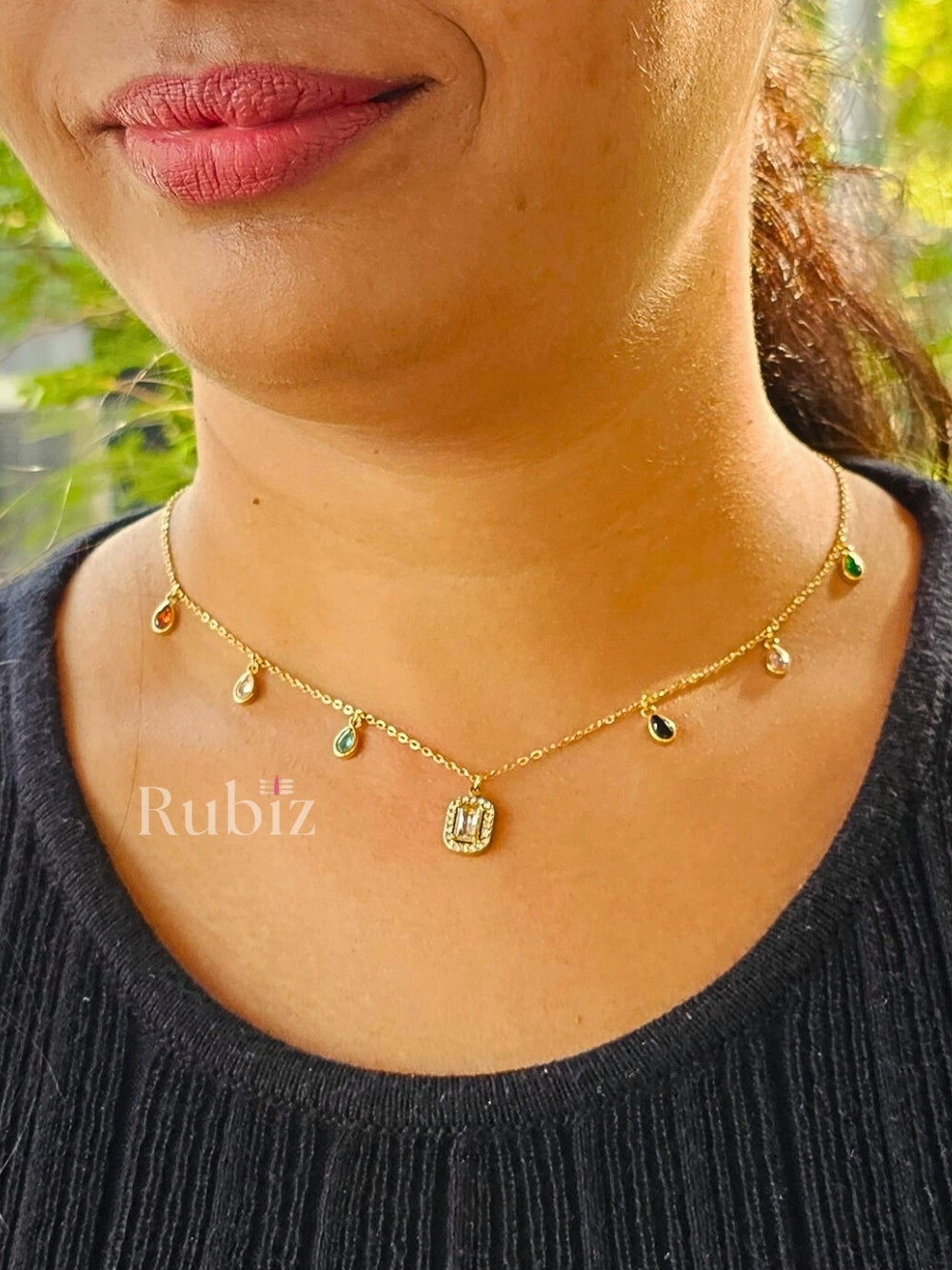 Sparkling Charm Gold Necklace