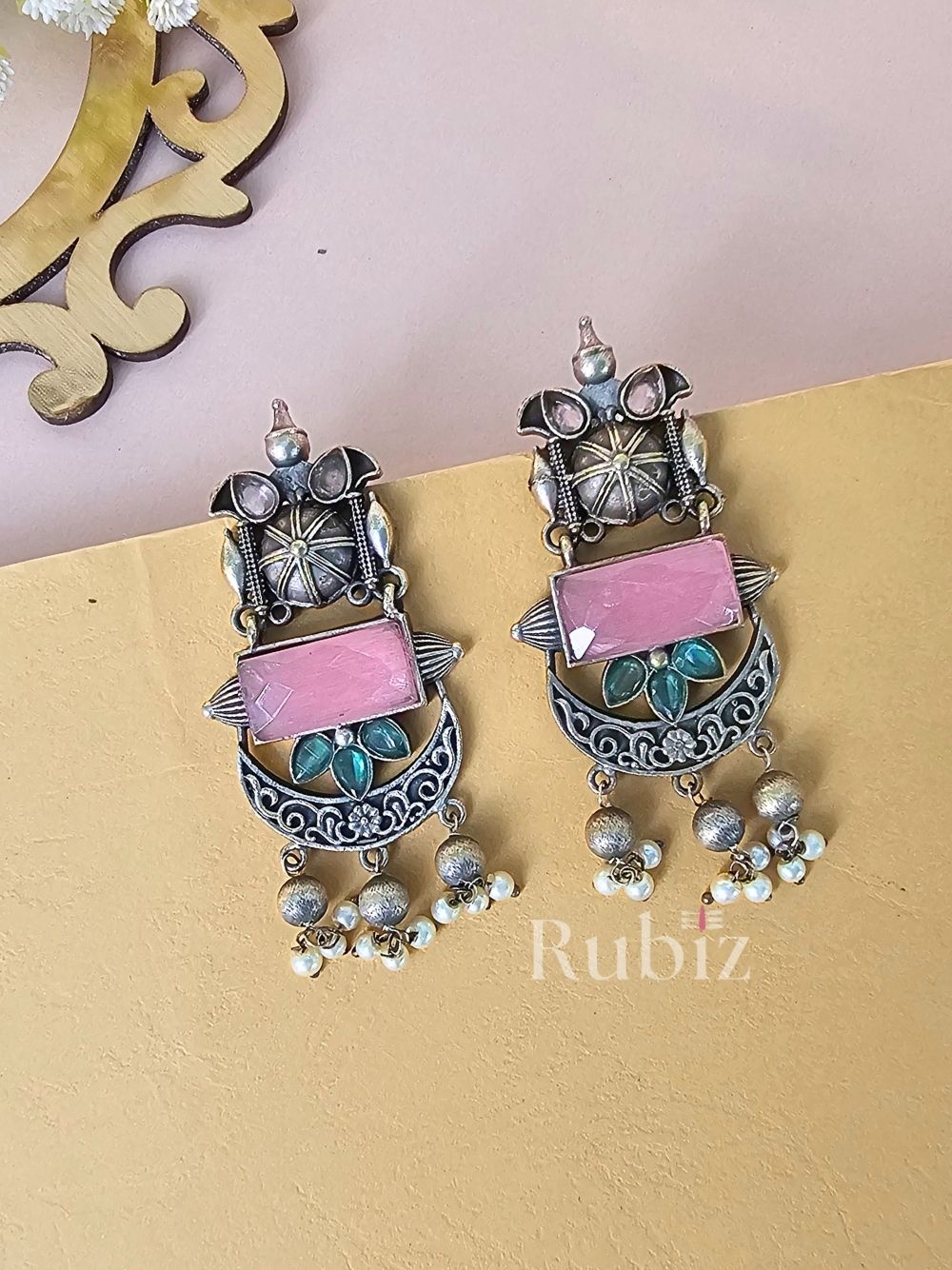 Pink Ruchita Danglers