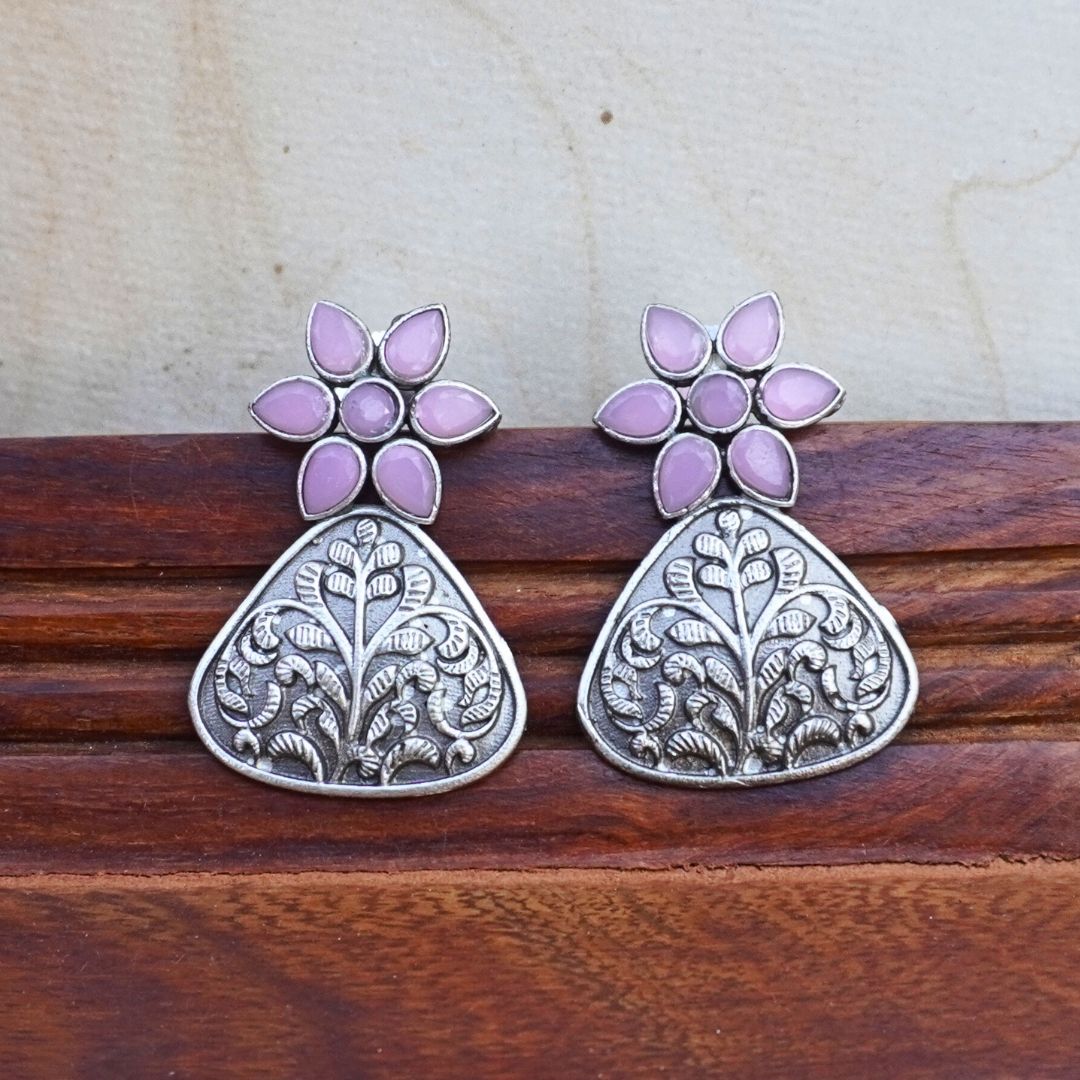 Pink Emma Studs