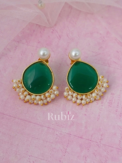 Emerald Saya Studs