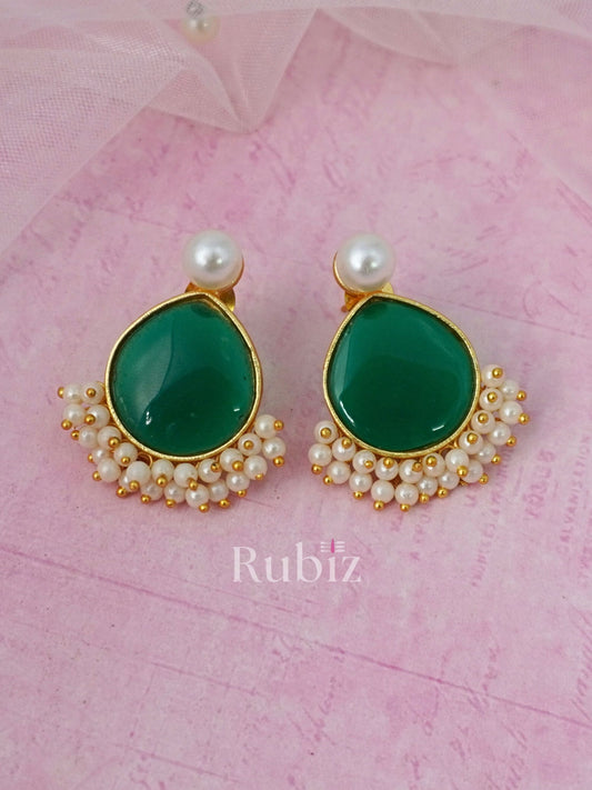 Emerald Saya Studs