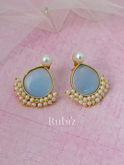 Turquoise Saya Studs