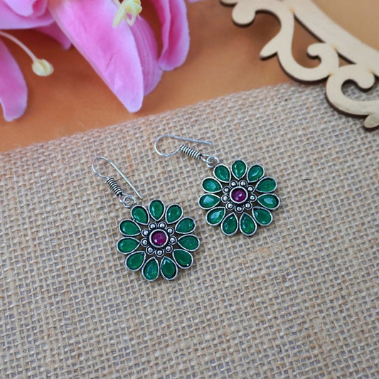 Emerald Reva Drop Earrings