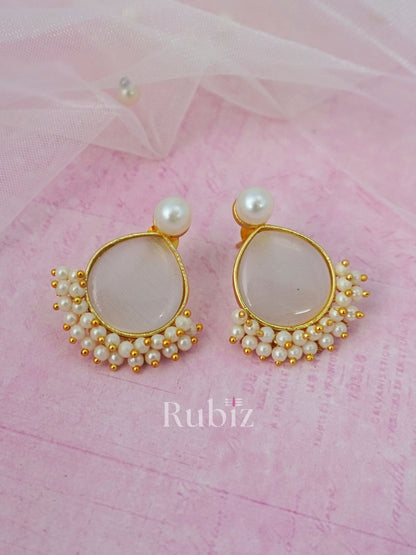 Ivory Saya Studs