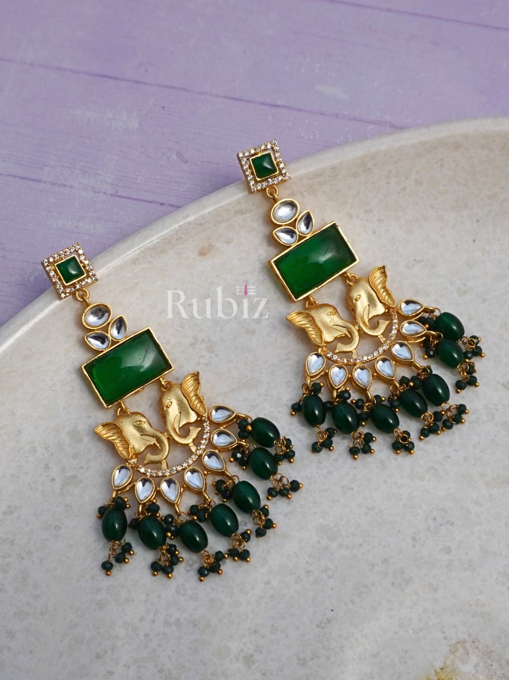 Emerald Deepika Danglers