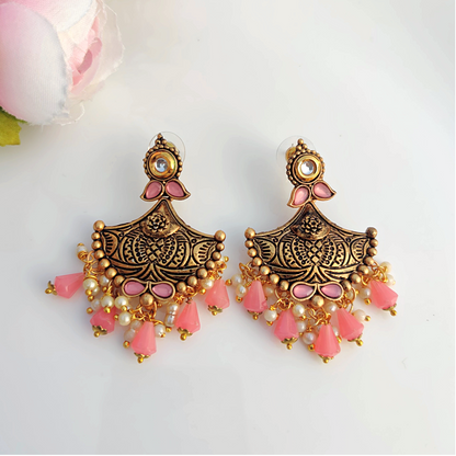 Peach Ishani Danglers