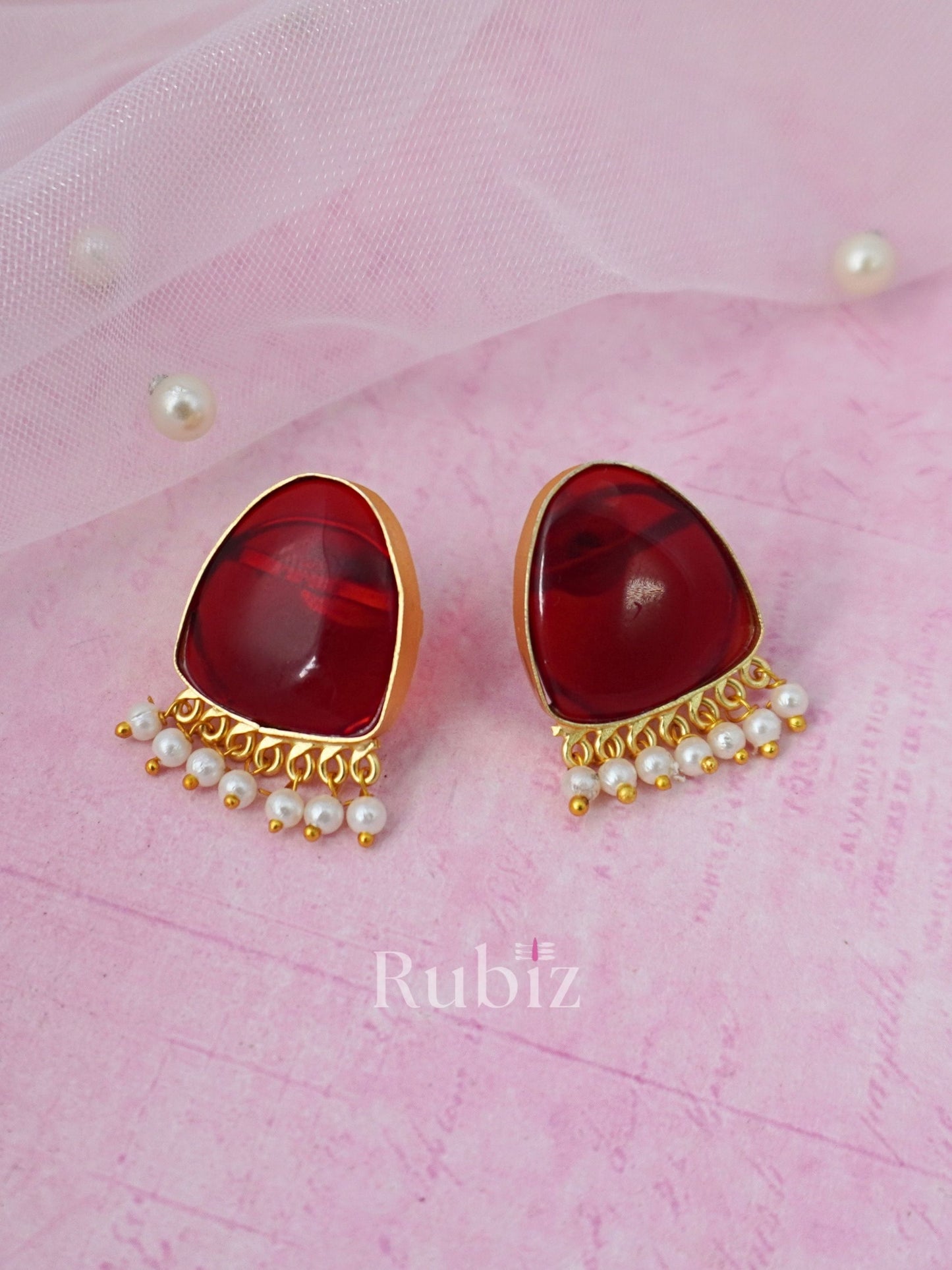 Red Belora Studs