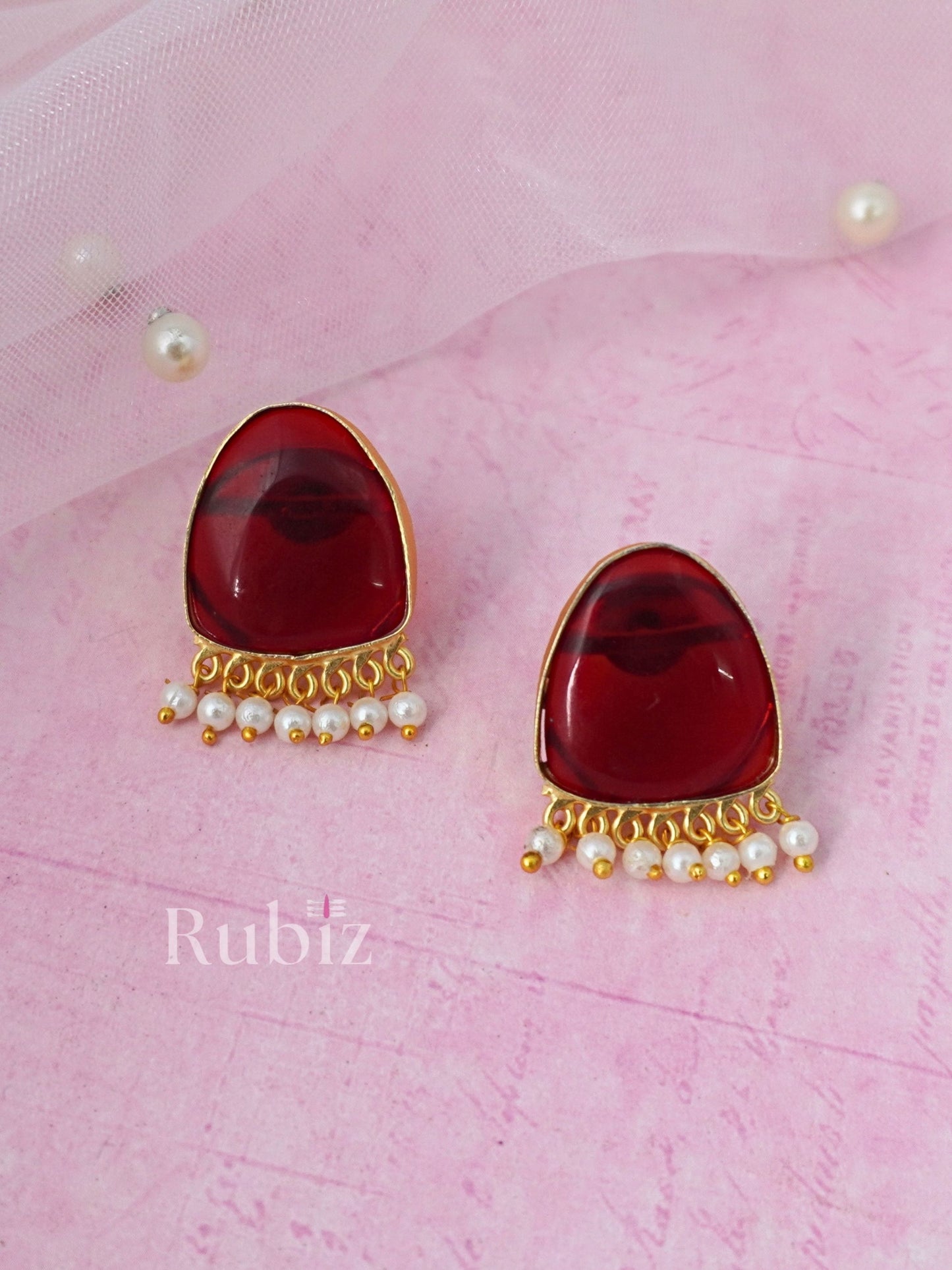 Red Belora Studs