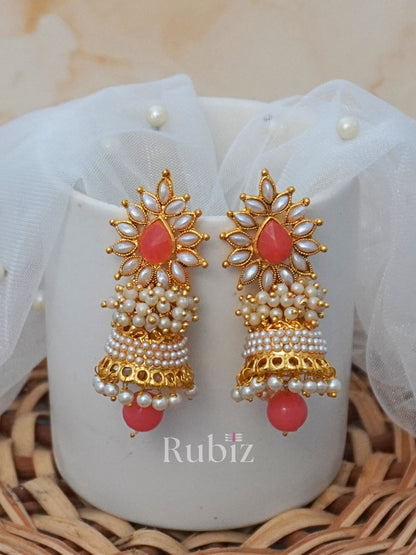 Orange Shradha Jhumkas Aashiqui 2