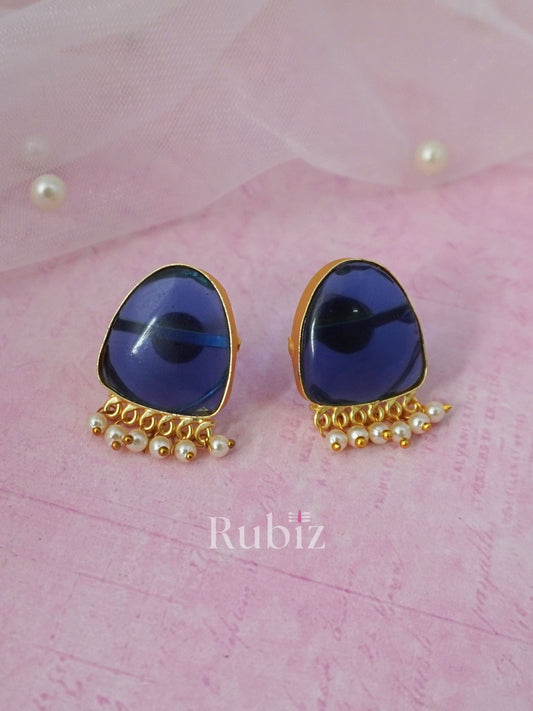 Blue Belora Studs