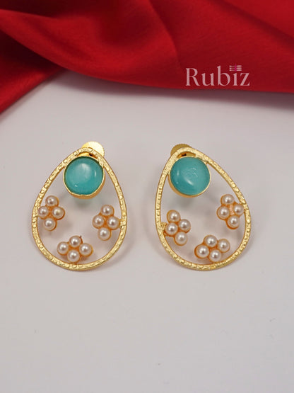 Turquoise Ashna Studs