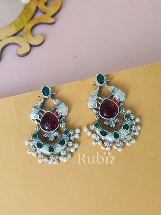 Red Anushka Danglers