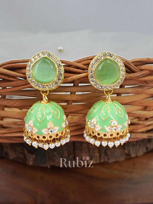 Mint Avleen Jhumkas