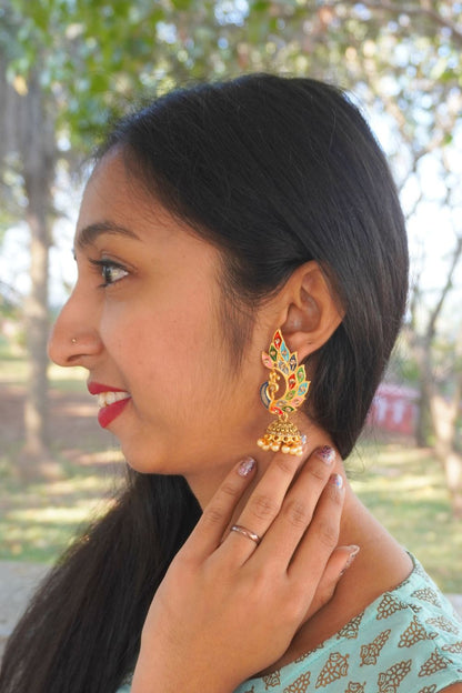 Multicolor Mohini Jhumkas