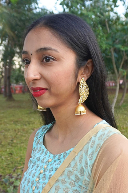 Ivory Reha Jhumkas