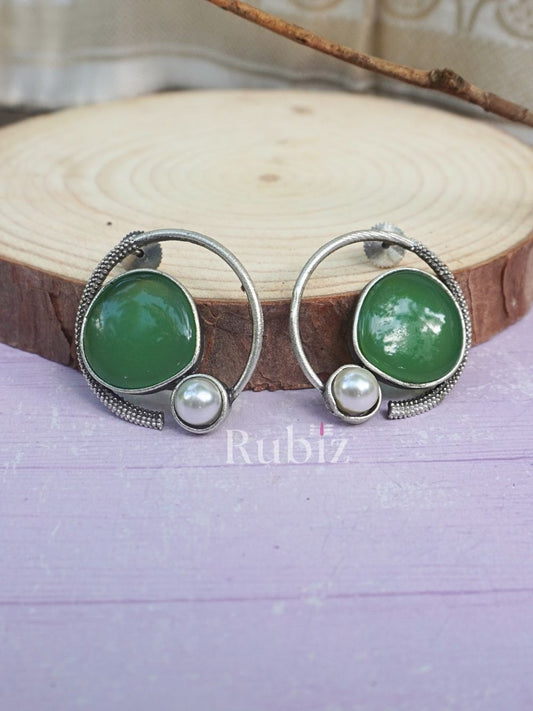 Mint Nishita Studs