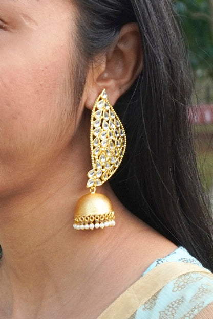 Ivory Reha Jhumkas