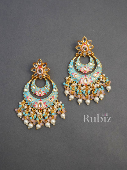 Turquoise Janhavi Chandbalis