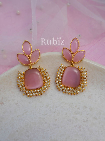 Pink Navya Danglers