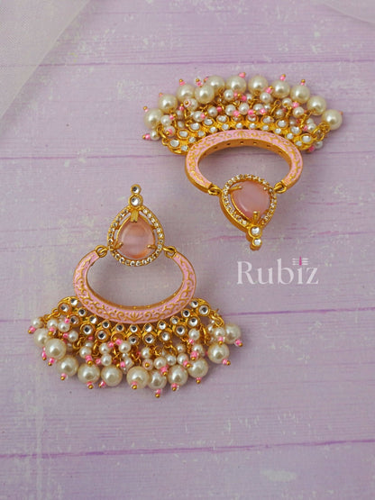 Pink Alizeh Chandbalis