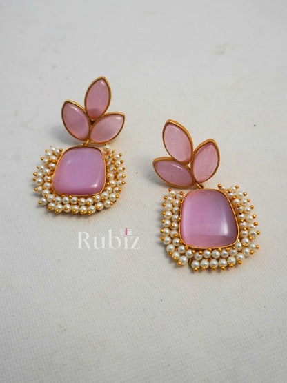 Pink Navya Danglers