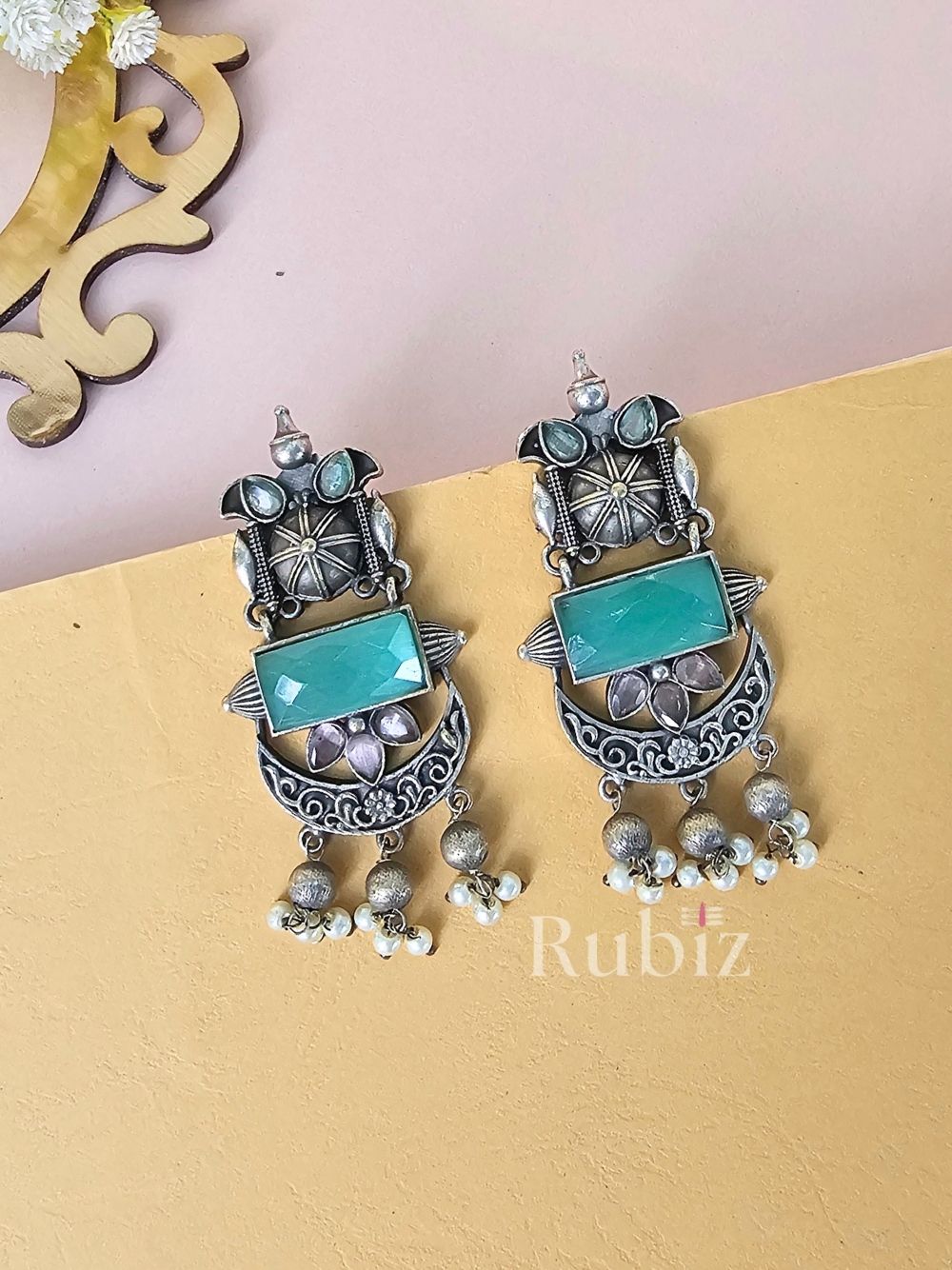 Blue Ruchita Danglers