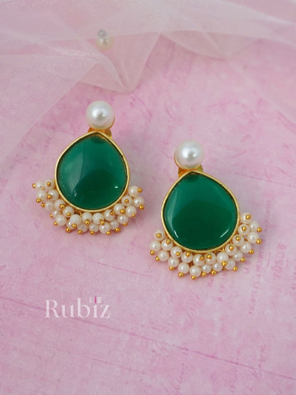 Emerald Saya Studs